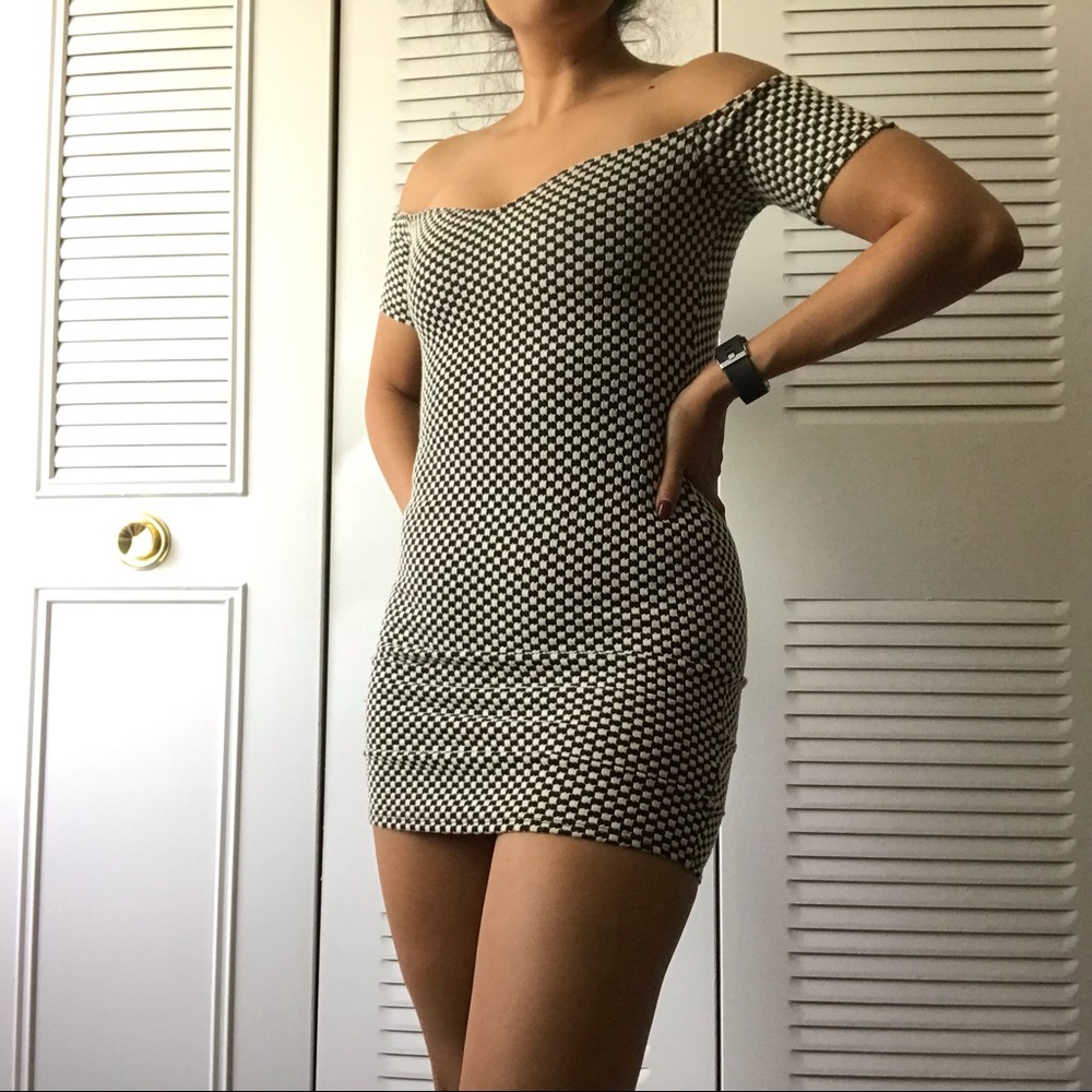 Urban outfitters mini off the shoulder dress